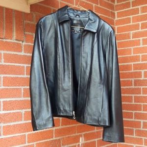 Leather coat